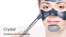  Presentation with black woman - Beautiful theme featuring is having a black charcoal backdrop and a white colored foreground