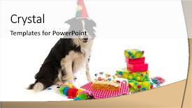  Presentation with colorful birthday or carnival frame - Theme having is having a colorful birthday background and a white colored foreground