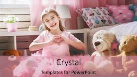  Presentation with magic wand - Beautiful PPT layouts featuring is having fun in kid backdrop and a coral colored foreground