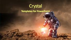  Presentation with planets - Theme featuring is life on other planets background and a tawny brown colored foreground