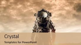  Presentation with planets - Beautiful theme featuring is life on other planets backdrop and a coral colored foreground