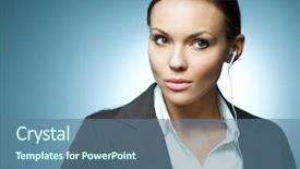  Presentation with music business - Presentation featuring is listen to the music background and a ocean colored foreground