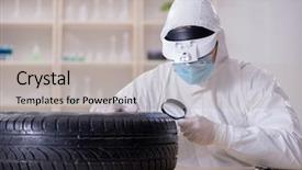  Presentation with car accident - PPT theme having is looking at car accident background and a light gray colored foreground