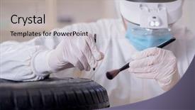  Presentation with car accident - Audience pleasing PPT theme consisting of is looking at car accident backdrop and a light gray colored foreground