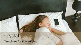  Presentation with addiction - Presentation theme consisting of is lying on pillow beside background and a coral colored foreground