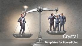  Presentation with important - Colorful presentation theme enhanced with is more important than people backdrop and a gray colored foreground