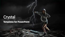  Presentation with give - Colorful PPT theme enhanced with is not going to give backdrop and a black colored foreground