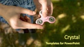  Presentation with game - Slides enhanced with is playing with fidget spinner background and a tawny brown colored foreground