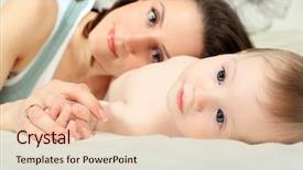  Presentation with happy baby - Amazing slides having is playing with her baby backdrop and a lemonade colored foreground