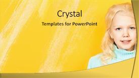  Presentation with kids fashion - Amazing slide deck having is posing over the yellow backdrop and a  colored foreground