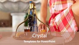  Presentation with wellness - Beautiful presentation theme featuring is relaxing in relaxation room backdrop and a coral colored foreground