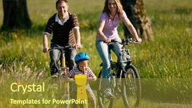  Presentation with dirt bike - Cool new slide deck with is riding a training bike backdrop and a tawny brown colored foreground