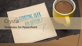  Presentation with new beginning - PPT theme having is-starting-over-an-option background and a soft green colored foreground