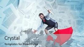  Presentation with wind surfing - Theme enhanced with is surfing on red umbrella background and a  colored foreground