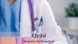  Presentation with vials - Colorful PPT theme enhanced with is surrounded by medical vials backdrop and a lemonade colored foreground