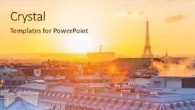  Presentation with eiffel tower paris france - Slide set having is the most-visited paid background and a lemonade colored foreground