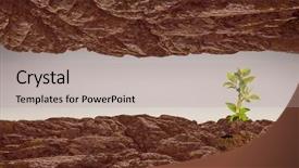  Presentation with moon - Cool new slide set with is there life on moon backdrop and a coral colored foreground