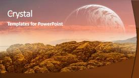  Presentation with what is my life purpose - Presentation theme having is there life on moon background and a coral colored foreground