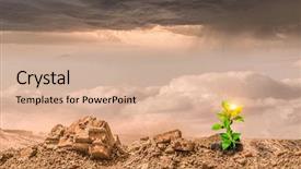  Presentation with moon - Colorful presentation theme enhanced with is there life on moon backdrop and a lemonade colored foreground