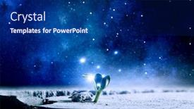  Presentation with moon - Colorful presentation theme enhanced with is-there-life-on-moon backdrop and a navy blue colored foreground