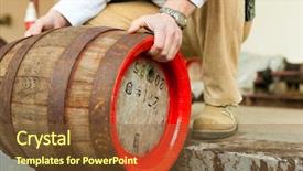  Presentation with beer - Audience pleasing slide set consisting of is traditionally sealing a beer backdrop and a tawny brown colored foreground