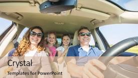  Presentation with broken family children sad - Cool new PPT layouts with is traveling in a car backdrop and a lemonade colored foreground