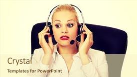  Presentation with hear - Slides having is trying to hear something background and a cream colored foreground