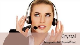  Presentation with hear - Amazing presentation theme having is trying to hear something backdrop and a  colored foreground