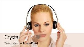  Presentation with hear - Theme consisting of is trying to hear something background and a  colored foreground