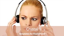  Presentation with hear - Amazing slides having is trying to hear something backdrop and a  colored foreground