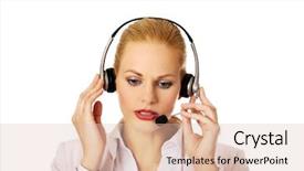  Presentation with hear - Presentation theme consisting of is trying to hear something background and a  colored foreground