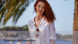  Presentation with tourist - Slide deck enhanced with is visiting a small croatian background and a light gray colored foreground