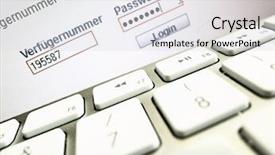  Presentation with online banking - Audience pleasing PPT theme consisting of is when logging in online backdrop and a  colored foreground