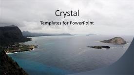  Presentation with honolulu hawaii - Audience pleasing presentation theme consisting of nov 21 makapu'u point backdrop and a light gray colored foreground