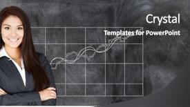  Presentation with stock market - Beautiful slide deck featuring is working at the stock backdrop and a  colored foreground