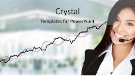 Presentation with stock market risk - PPT theme enhanced with is working at the stock background and a  colored foreground