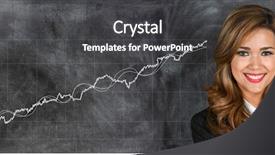  Presentation with stock market - Presentation theme featuring is working at the stock background and a  colored foreground