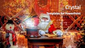  Presentation with letter - Audience pleasing theme consisting of is writing letter with report backdrop and a crimson colored foreground