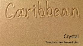  Presentation with cyber sex word written - Amazing slide set having is written on a sand backdrop and a  colored foreground