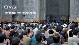  Presentation with mosque iran - Beautiful PPT layouts featuring isfahan-iran-november-30-2007 backdrop and a gray colored foreground