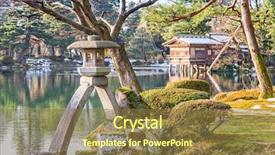  Presentation with japanese - Slide deck enhanced with ishikawa - kanazawa japan japanese garden background and a tawny brown colored foreground