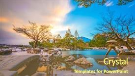  Presentation with japan - Cool new slides with ishikawa - kenrokuen kanazawa japan japanese garden backdrop and a tawny brown colored foreground