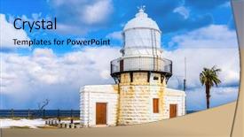  Presentation with lighthouse - Slide set consisting of ishikawa - suzu japan at rokkozaki lighthouse background and a  colored foreground