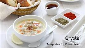  Presentation with turkish - Audience pleasing presentation design consisting of iskembe corbasi turkish traditional hangover backdrop and a  colored foreground