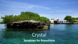  Presentation with colombia - Beautiful presentation featuring isla grande rosario archipelago colombia south america backdrop and a ocean colored foreground