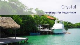  Presentation with colombia - Amazing PPT layouts having isla grande rosario archipelago colombia south america backdrop and a sky blue colored foreground