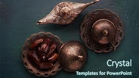  Presentation with aladdin - Cool new slides with islam - bronze plate with dates coffee backdrop and a tawny brown colored foreground