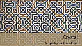  Presentation with patterns - Colorful PPT theme enhanced with islam - detailed background of the intricate backdrop and a coral colored foreground