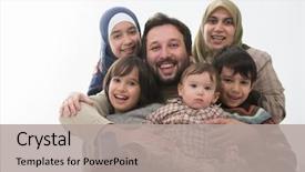  Presentation with islam - Amazing presentation having islam - happy muslim family portrait backdrop and a light gray colored foreground
