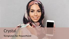  Presentation with shopping - Cool new slide set with islam - portrait of a happy young backdrop and a coral colored foreground